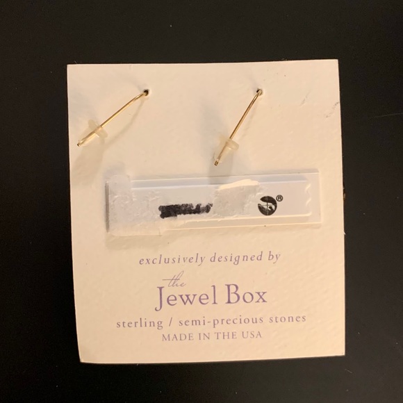 Metallic drop earrings - Picture 4 of 4